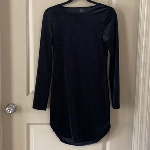 Velvet form fitting dress
